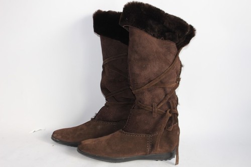 Tod bottes fourrées daim - bottes,