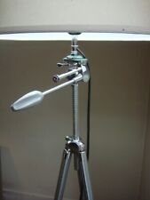 superbe lampadaire créé s/ancien trépied photo entièrement chromé