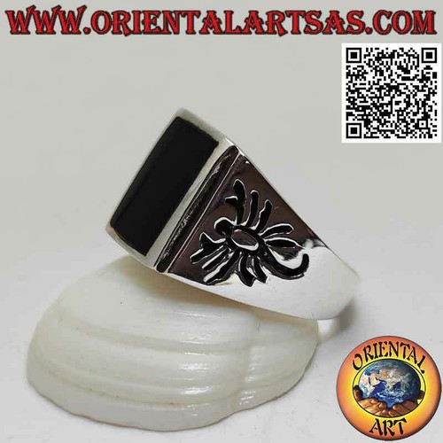 Bague argent 925 onyx - bague, 925‰