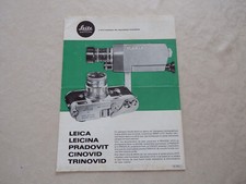Ancienne Brochure Publicitaire   LEICA M2 et M3, VISOFLEX LEITZ, LEICINA...