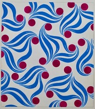 Atelier TESTEMALE - Peinture originale - Gouache - Projet de tissu 43