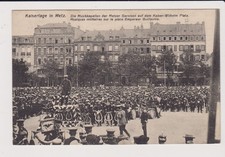 CPA METZ !!! Musique Militaire sur la Place Empereur Guillaume  Trés Animée
