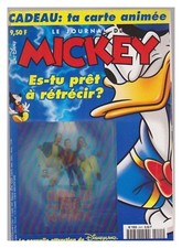 JOURNAL DE MICKEY 2441  BE+ AVEC FICHES AVEC POSTER  AVEC CARTE 3D