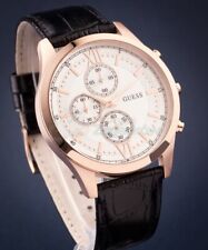 MONTRE Homme GUESS Chronographe Cuir Or Rose Mouvement à Quartz. 249,00 € Neuve