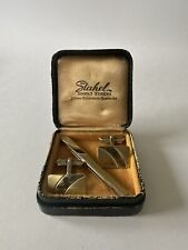 Boutons de Manchette et Pince à Cravate En Argent 925