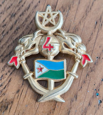 Insigne 1° Régiment de Spahis 4° Escadron DJIBOUTI / Martineau  /BB95