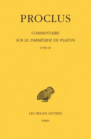 Commentaire sur parménide - commentaire, le