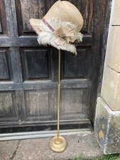 Antique French Millinery Store Weighted Floor/Table Adjustable Hat Stand c1920s