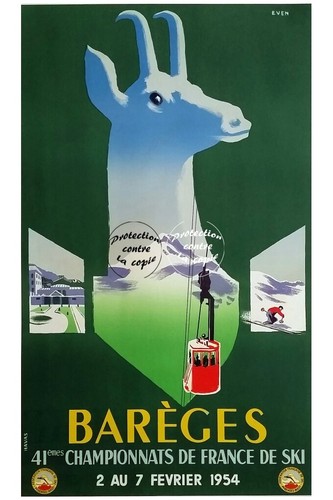 Barèges ski 1954 - barèges,