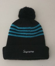 FW13 Supreme Bonnet Vintage À 4 Rayures Noir 2013