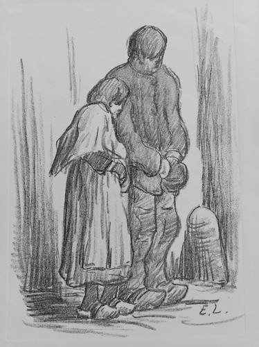 Eugene laermans lithographie - eugene,