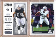 Khalil Mack-2 Card Lot-2017