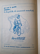 catalogue AUDAX Club Parisien publicité HERSE SINGER TA JPR 1979 randonneuse