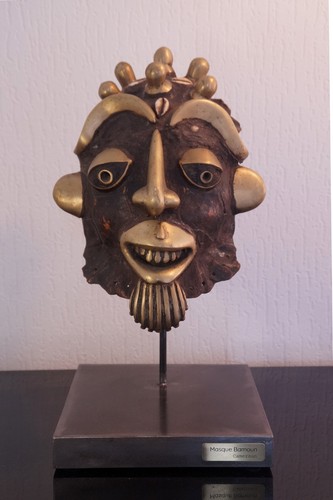Masque bamoun art africain - masque, bamoun,