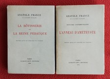 A FRANCE - La rôtisserie de la reine Pédauque / L'anneau d'améthyste (1921 & 24)