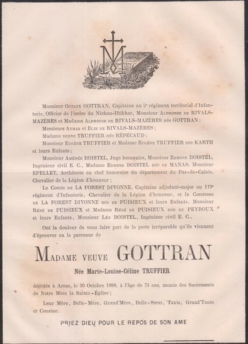 1888 faire part - faire-part, mme