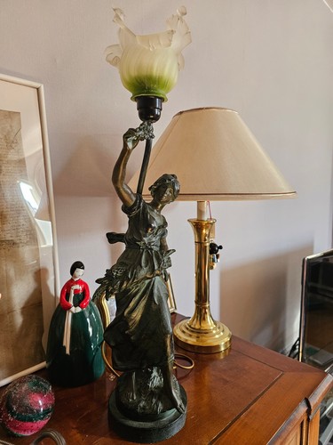 Lampe art nouveau - nouveau, régule