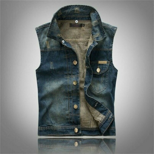 Jeans hommes gilet veste - jeans,