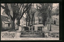 Cpa veretz fontaine - veretz,, de
