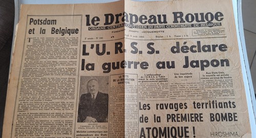 Journal belge drapeau - le,