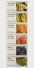 jersey 2025 Post & Go - AUTUMN COLORS berries leafs flora nature  6v Strip