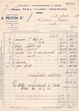 1943 CYCLES ET ACCESSOIRES EN GROS A PELTON A ANGOULEME - M. COMPAIN A CIVRA