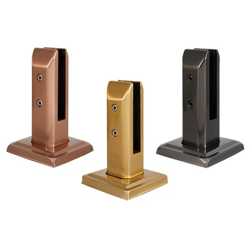 Pince verre attache acier - de,