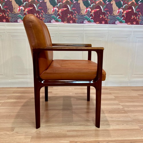 Fauteuil cuir design 1960 - cuir, 1960".