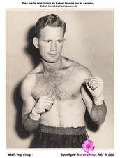 BOXE, BOXEUR AMÉRICAIN À IDENTIFIER, SPORT DES ANNÉES 50/60  -R588