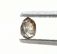 Diamant Naturel 0.19CT Brun Grisâtre Étincelant Drillé Briollette Découpé Cadeau