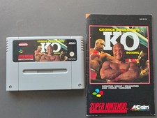 George Foreman KO boxing super nintendo pal + notice