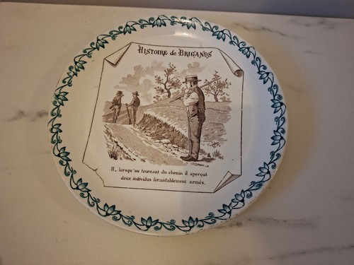 Assiette parlante digoin - parlante,