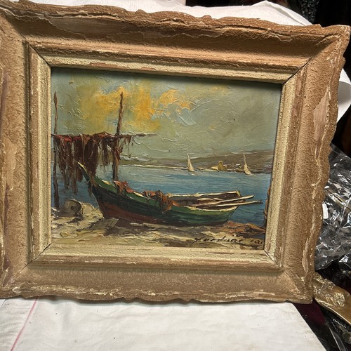 Huile sur panneau fortune - huile,