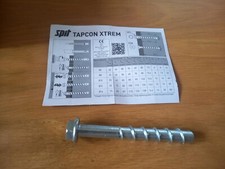 Vis à béton TAPCON HFL XTREM tête hexagonale à embase zingué 12 x 110 mm