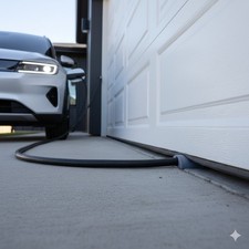Garage Door EV Charging Cable