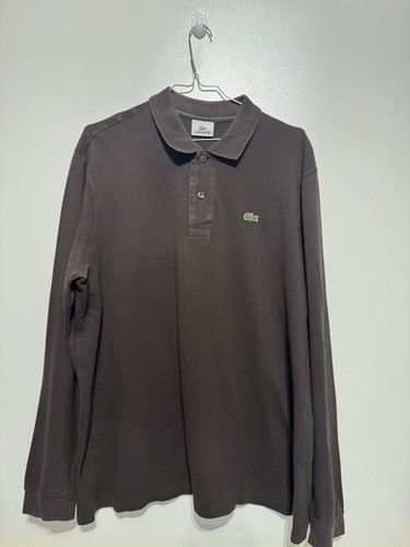 Polo lacoste marron manches - lacoste,