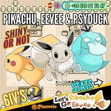 Pikachu, Évoli et Psyduck «