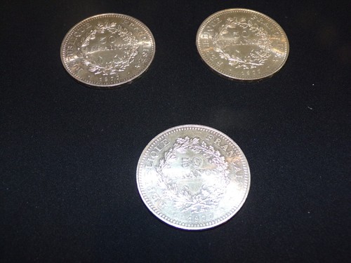 Lot pièces 50 francs - pièces,