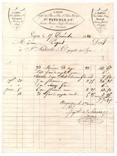 Lot de 10 factures anciennes