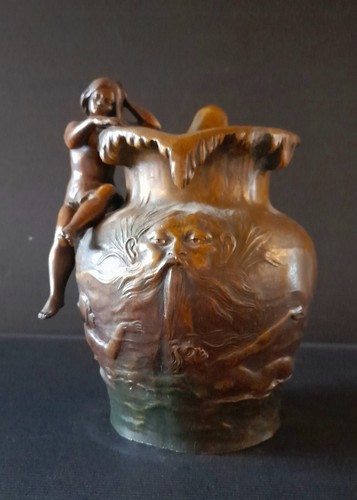 Vase étain cuivré - en,