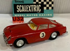 Slot Car Triang Scalextric C68 Aston Martin DB4 GT #3 Rouge Foncé