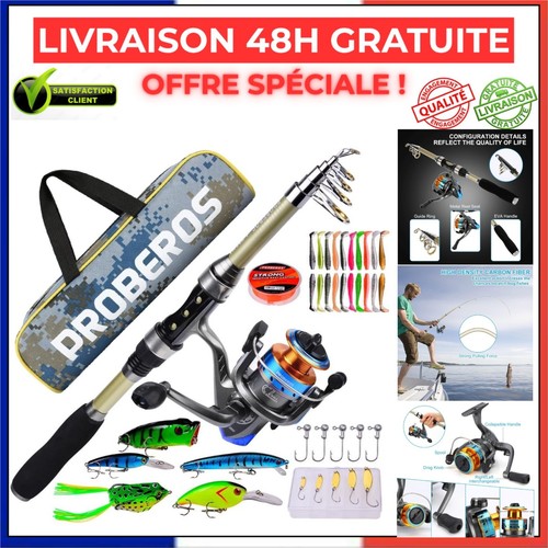 Kit canne pêche - kit,