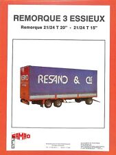 FONTENAY-LE-COMTE ( 85 ) SAMRO / REMORQUE 3 ESSIEUX / FICHE TECHNIQUE