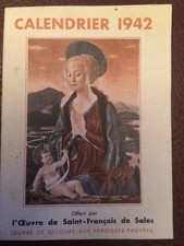 CALENDRIER 1942. Œuvre De