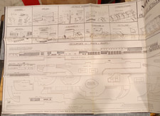 Paquebot NORMANDIE ♦ Très Grand Plan imprimé de maquette de Paquebot détaillés