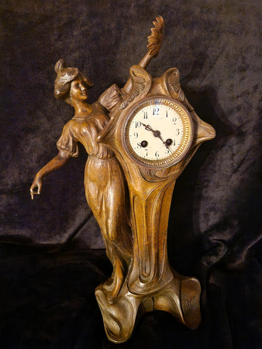 Pendule art nouveau signée - art,