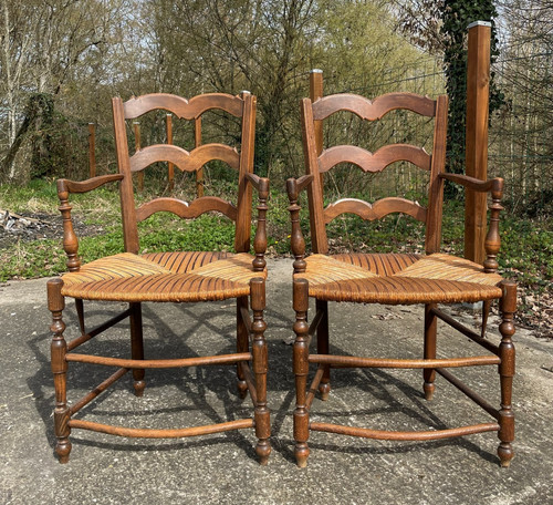 Fauteuils paillés de - fauteuils,
