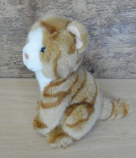 ?/ DOUDOU PELUCHE GIPSY CHAT ROUX TIGRE QUI MIAULE 24CM ETAT NEUF...FONCTIONNE