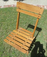 Vintage Nevco Small Child's Wood Folding Chair