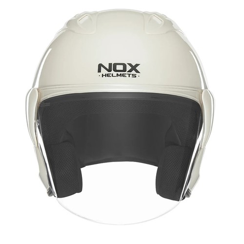 Casque jet nox n220 blanc - casque,